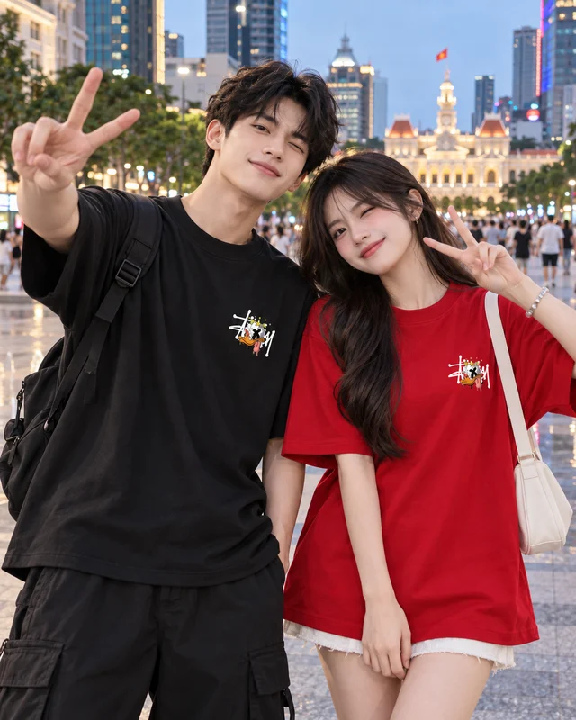 Áo Thun Cotton Oversize Vịt Nightmare Graphic Mặt Sau Form Rộng Unisex | TTP FASHION