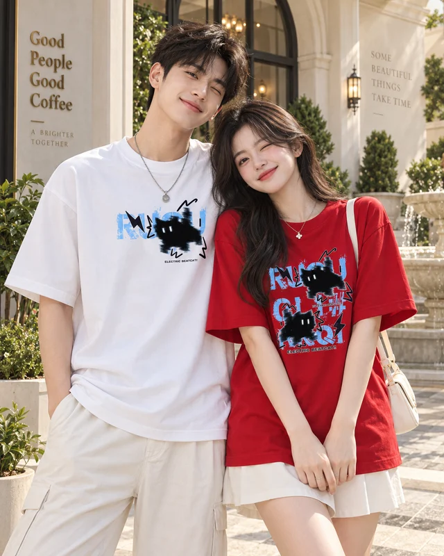 Áo Thun Electric Beatcat Form Rộng Unisex | TTP Fashion