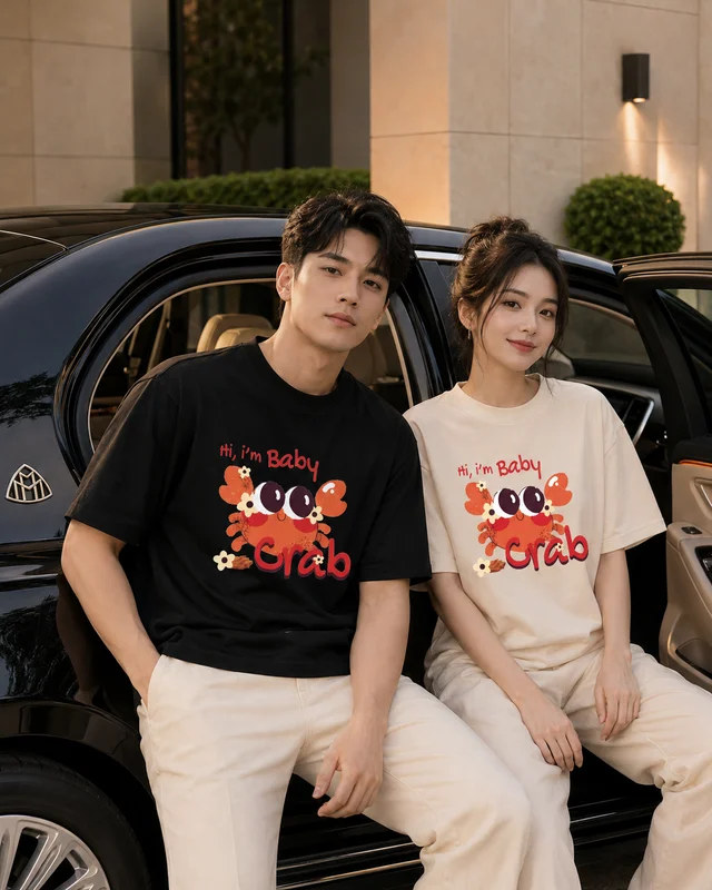 Áo Thun Oversize Baby Crab Cotton 250 GSM | TTP Fashion