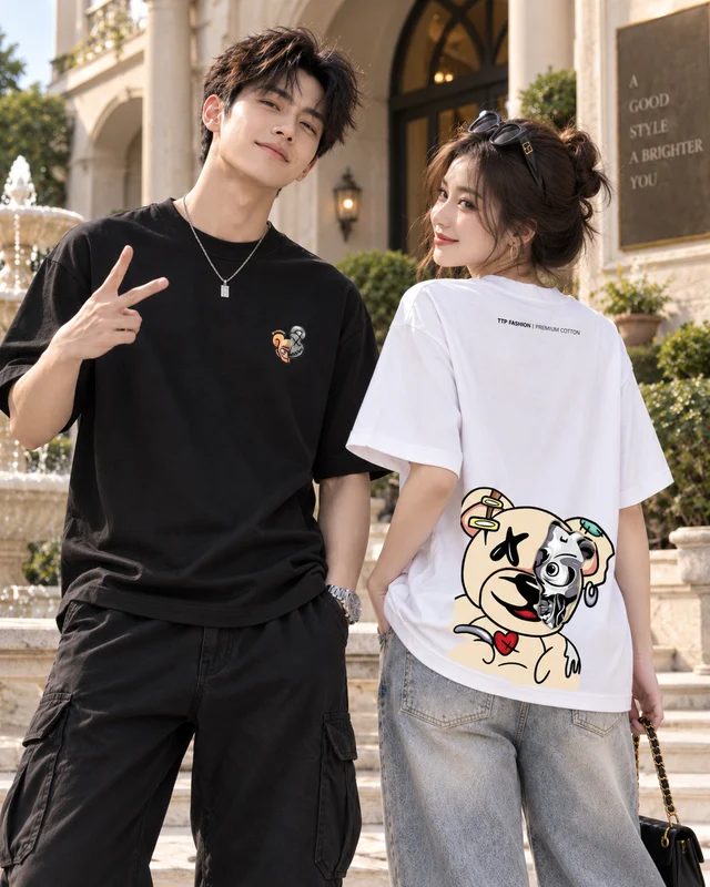 Áo Thun Gấu Teddy Skull Oversize Cotton 250 GSM | TTP FASHION