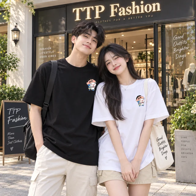 Áo Thun Oversize Shin Drawing Graphic Form Rộng Unisex | TTP FASHION