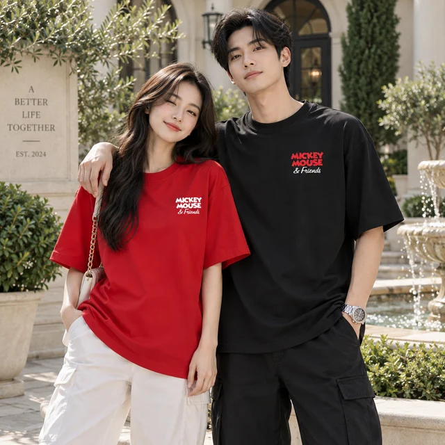 Áo Thun Oversize Cartoon Friends Graphic Unisex | TTP Fashion