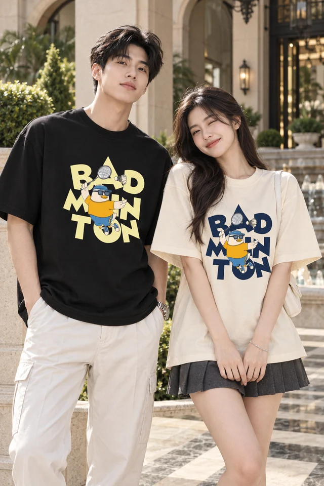 Áo Thun Oversize Badminton Graphic Form Rộng Unisex | TTP Fashion